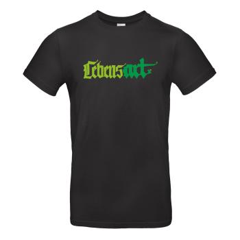 T-Shirt "LebensART" schwarz