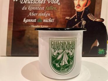 Tasse Emailie "Die Natur ist meine Kirche"