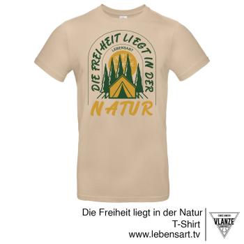 T-Shirt Männer "Die Freiheit liegt in der Natur"