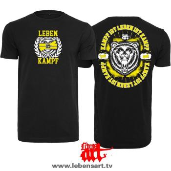 T-Shirt Männer "Leben ist Kampf" schwarz