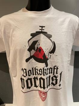 T-Hemd "Volkskraft voraus" weiß