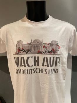 T-Hemd "Wach auf" weiß