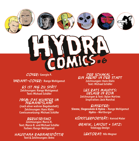HYDRA COMICS #6 – Sechs einzigartige Geschichten