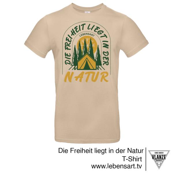 T-Shirt Männer "Die Freiheit liegt in der Natur"