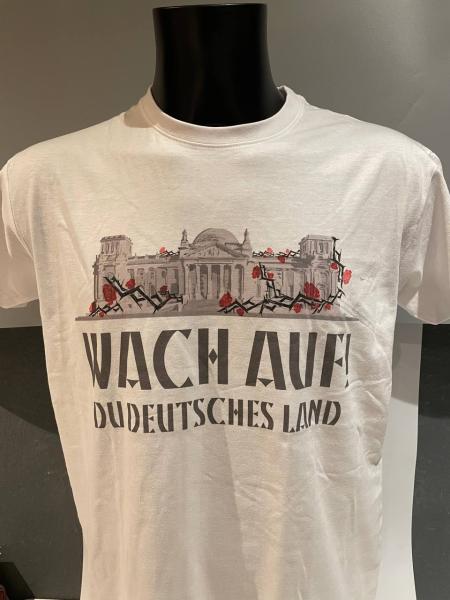 T-Hemd "Wach auf" weiß