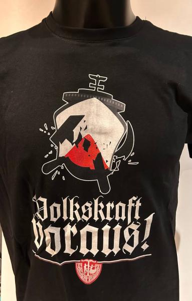T-Hemd "Volkskraft voraus" schwarz